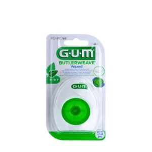 GUM FILS DENTAIRES PLATS CIRE MENTHOLE 55M 1855