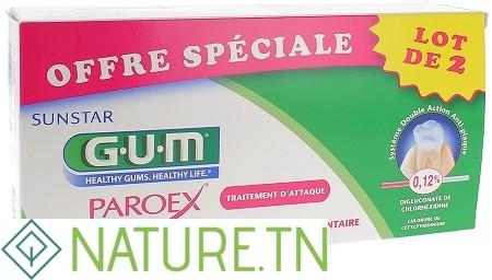 GUM PAROEX GEL DENTIFRICE LOT DE 2*75ML 1