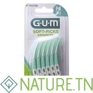 GUM SOFT PICKS ADVANCED MEDIUM 650 BOITE DE 30