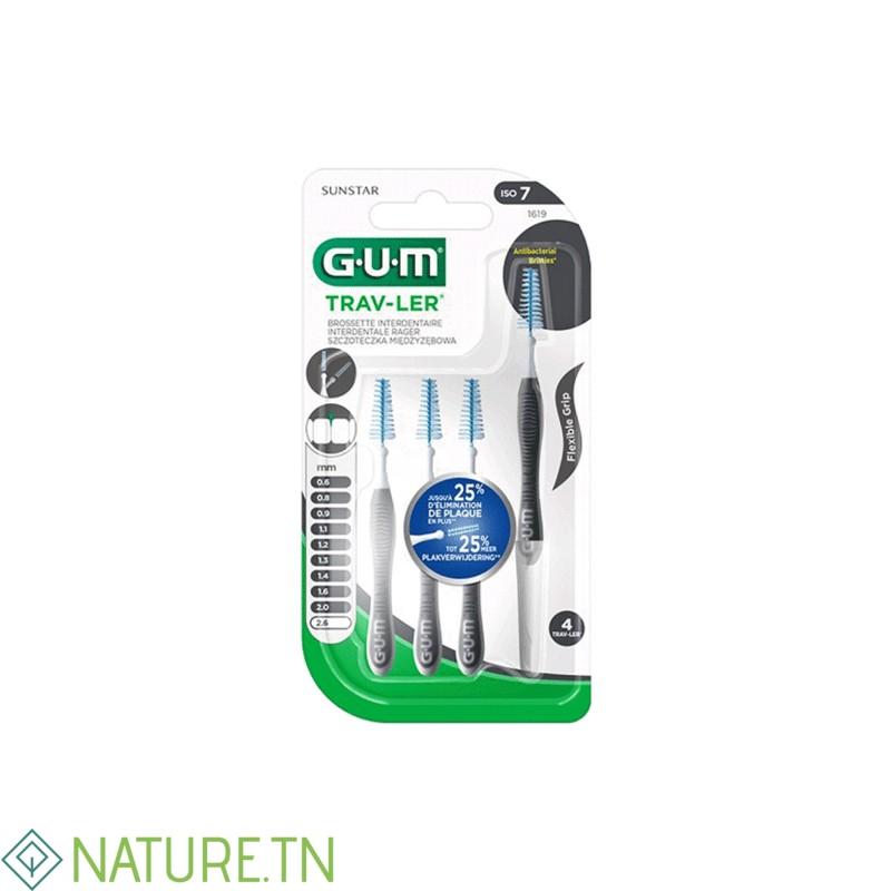 GUM TRAV-LER BROSSETTE INTERDENTAIRE B/4 (1619) 3 GUM TRAV-LER BROSSETTE INTERDENTAIRE B/4 (1619)