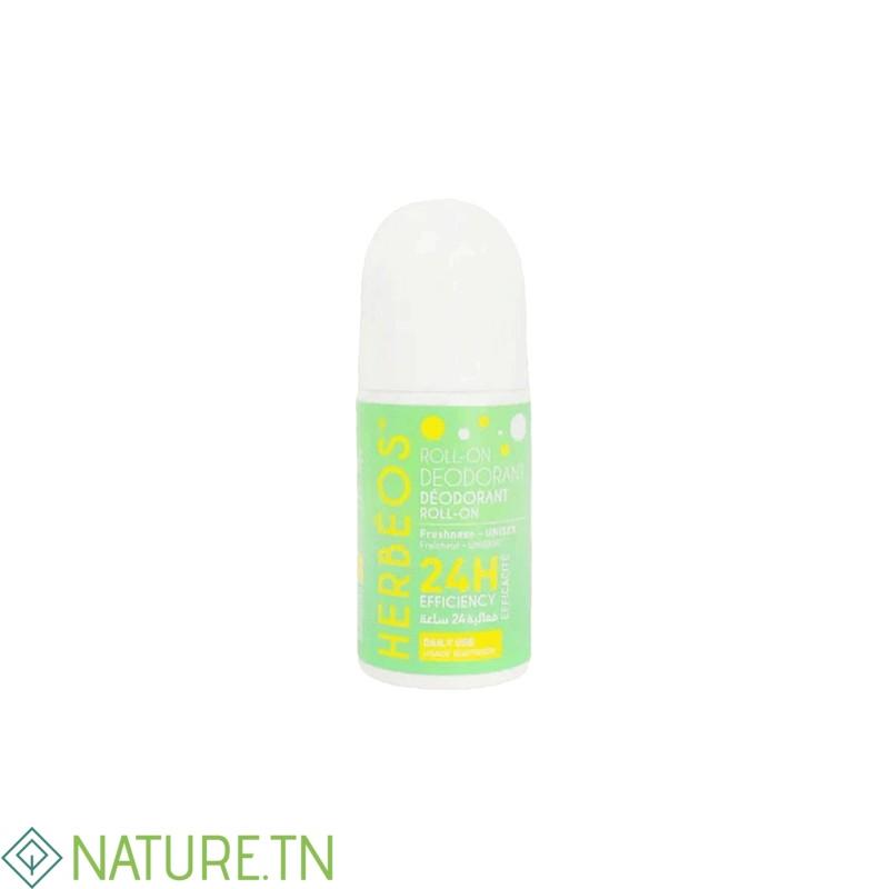 HERBEOS DEODORANT ROLL ON UNISEXE 50ML 3 HERBEOS DEODORANT ROLL ON UNISEXE 50ML