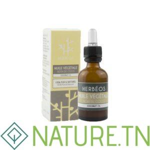 HERBEOS HUILE VEGETALE DE NOIX DE COCO 30ML