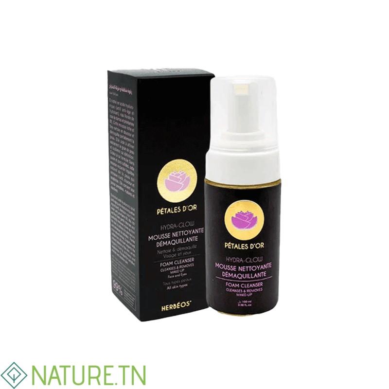HERBEOS HYDRA GLOW MOUSSE NETTOYANTE DEMAQUILLANTE 100 ML 1 HERBEOS HYDRA GLOW MOUSSE NETTOYANTE DEMAQUILLANTE 100 ML 1