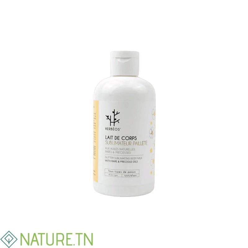 HERBEOS LAIT DE CORPS SUBLIMATEUR PAILLETE 250ML 2 HERBEOS LAIT DE CORPS SUBLIMATEUR PAILLETE 250ML 2