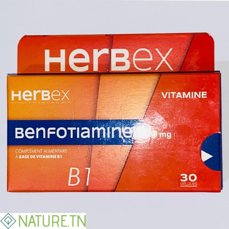 HERBEX BENFOTIAMINE 50MG 30 GELULES 3 HERBEX BENFOTIAMINE 50MG 30 GELULES