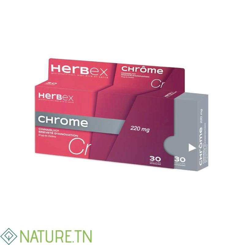 HERBEX CHROME 220MG 30 GELULES 3 HERBEX CHROME 220MG 30 GELULES