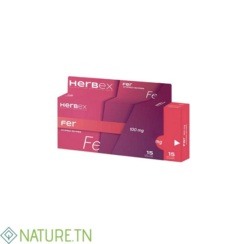 HERBEX FER 100MG 15 GELULES 3 HERBEX FER 100MG 15 GELULES
