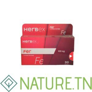 HERBEX FER 100MG 30 GELULES