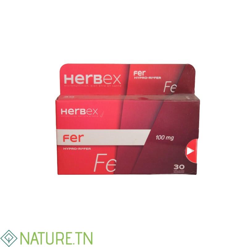HERBEX FER 100MG 30 GELULES 1 HERBEX FER 100MG 30 GELULES 1