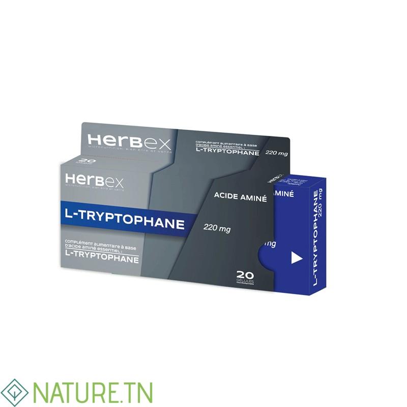 HERBEX L-TRYPTOPHANE 220MG 20 GELULES 1 HERBEX L-TRYPTOPHANE 220MG 20 GELULES 1