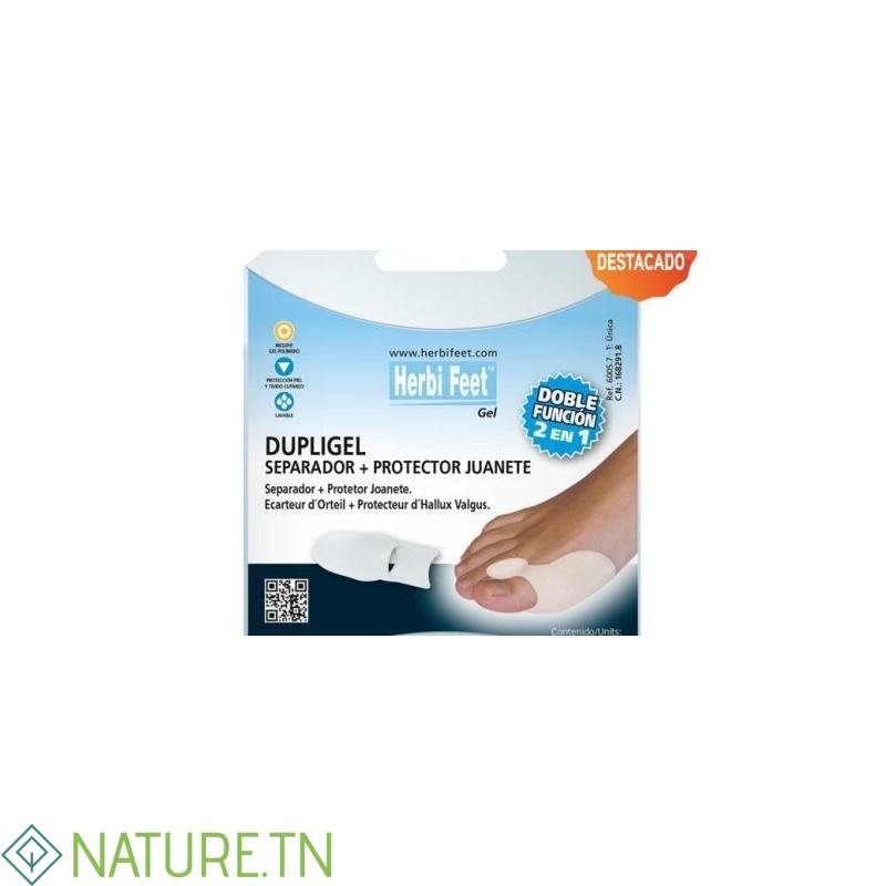 HERBI FEET DUPLIGEL ECARTEUR D'ORTEIL+PROTECTEUR D'ALLUX VALGUS 2 HERBI FEET DUPLIGEL ECARTEUR D'ORTEIL+PROTECTEUR D'ALLUX VALGUS 2