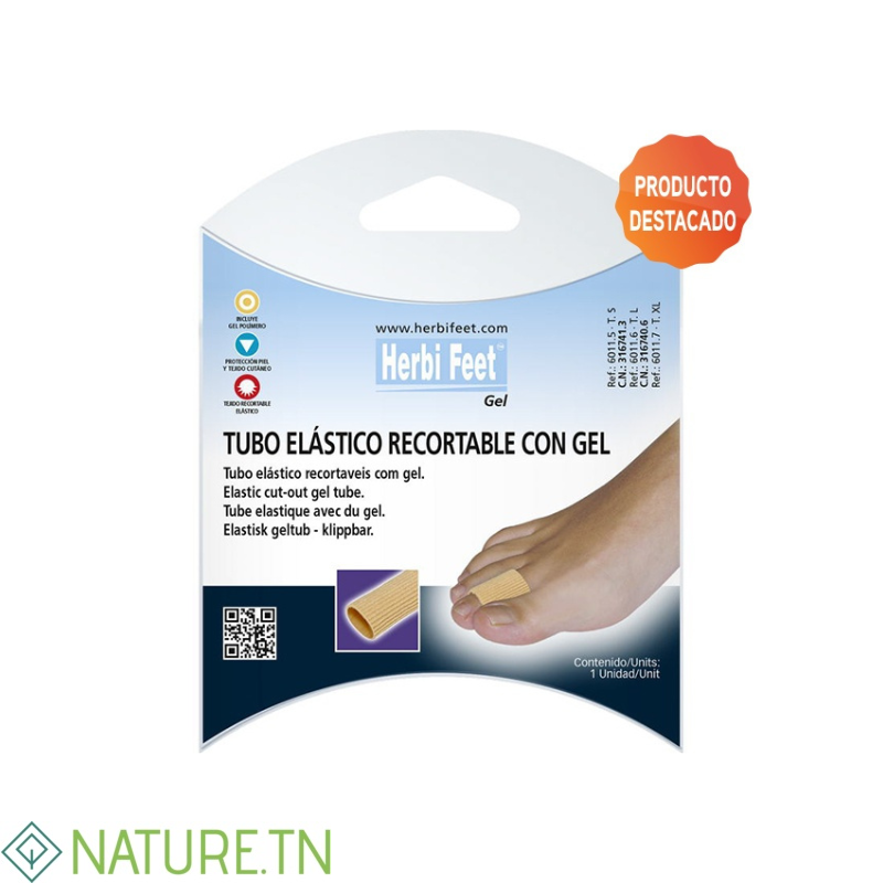 HERBI FEET TUBE ELASTIQUE AVEC GEL XL REF 6011.7 3 HERBI FEET TUBE ELASTIQUE AVEC GEL XL REF 6011.7