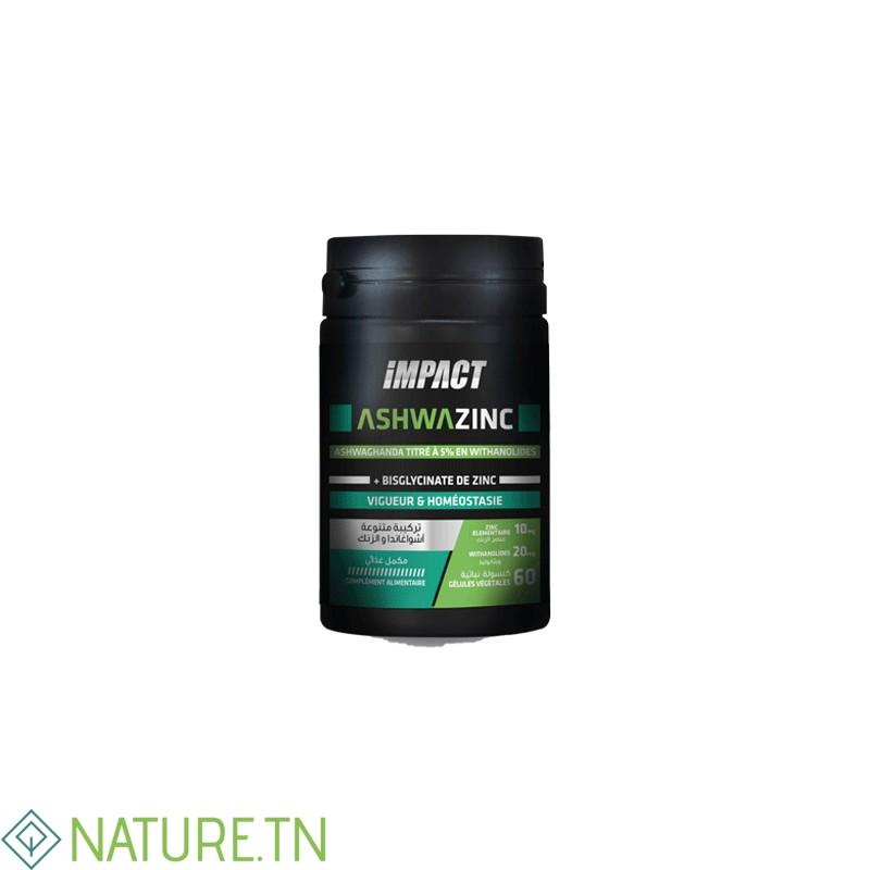 IMPACT ASHWAZINC 60 GELULES 3 IMPACT ASHWAZINC 60 GELULES