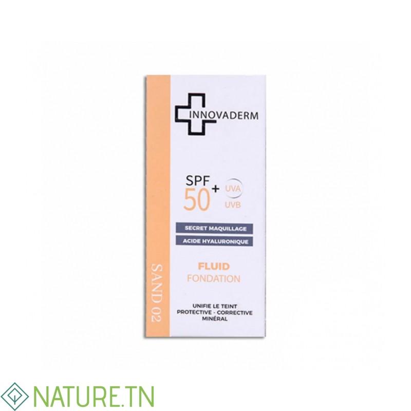 INNOVADERM SPF50+ FOND DE TEINT (02) SAND 30ML 1 INNOVADERM SPF50+ FOND DE TEINT (02) SAND 30ML 1