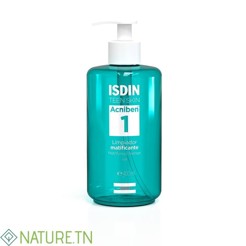ISDIN ACNIBEN GEL NETTOYANT MATIFIANT 400ML 3 ISDIN ACNIBEN GEL NETTOYANT MATIFIANT 400ML