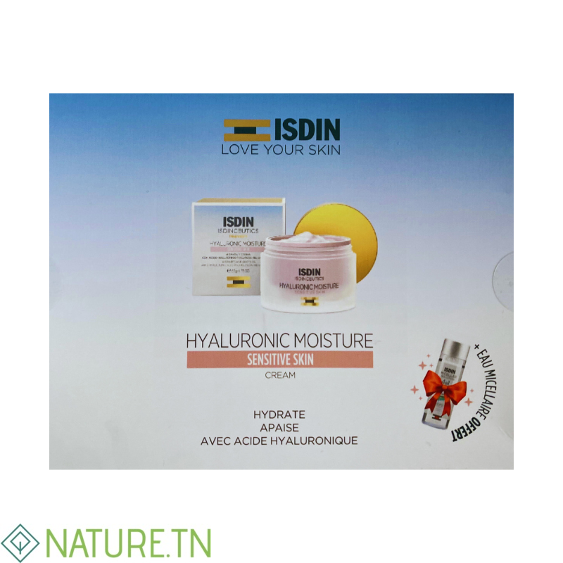 ISDIN COFFRET CREME HYDRATANTE A L'ACIDE HYALURONIQUE PEAUX SENSIBLES 50G+EAU MICELLAIRE 30ML (OFFERT) 2 ISDIN COFFRET CREME HYDRATANTE A L'ACIDE HYALURONIQUE PEAUX SENSIBLES 50G+EAU MICELLAIRE 30ML (OFFERT) 2