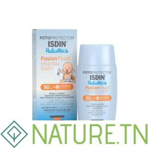 ISDIN PHOTOPROTECTION ECRAN SOLAIRE FUSION FLUID MINERAL BABY SPF50+ 50ML