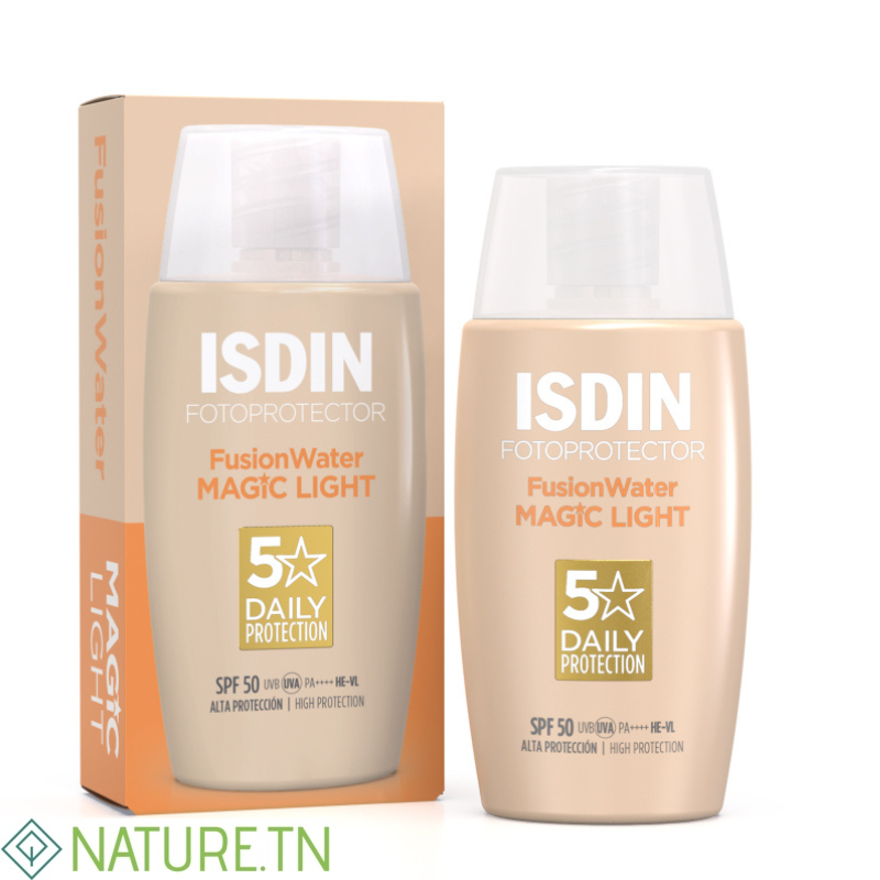 ISDIN PHOTOPROTECTION ECRAN SOLAIRE FUSION WATER TEINTEE LIGHT SPF50+ 50ML 1 ISDIN PHOTOPROTECTION ECRAN SOLAIRE FUSION WATER TEINTEE LIGHT SPF50+ 50ML 1