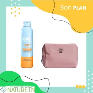 ISDIN PHOTOPROTECTION SPRAY SOLAIRE ADULTE SPF 50+ 250ML + ISDIN TROUSSE ROSE (OFFERT)