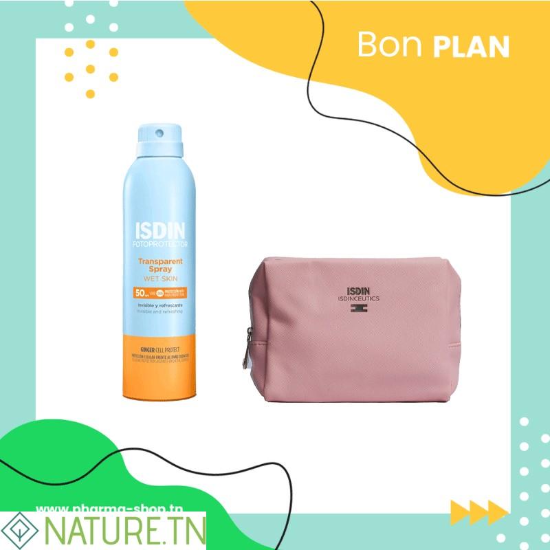 ISDIN PHOTOPROTECTION SPRAY SOLAIRE ADULTE SPF 50+ 250ML + ISDIN TROUSSE ROSE (OFFERT) 3 ISDIN PHOTOPROTECTION SPRAY SOLAIRE ADULTE SPF 50+ 250ML + ISDIN TROUSSE ROSE (OFFERT)