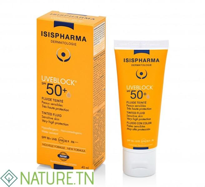 ISISPHARMA UVEBLOCK 50+ FLUIDE TEINTE 40ML 3 ISISPHARMA UVEBLOCK 50+ FLUIDE TEINTE 40ML