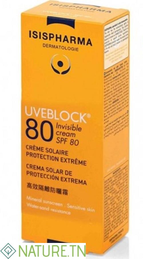ISISPHARMA UVEBLOCK CREME SPF80 INVISIBLE 40ML 3 ISISPHARMA UVEBLOCK CREME SPF80 INVISIBLE 40ML