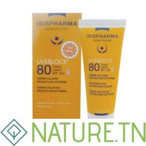 ISISPHARMA UVEBLOCK ECRAN SPF80 TEINTE 40ML