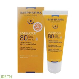 ISISPHARMA UVEBLOCK ECRAN SPF80 TEINTE 40ML