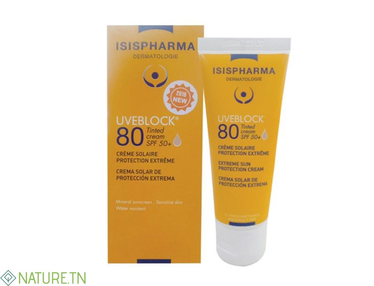ISISPHARMA UVEBLOCK ECRAN SPF80 TEINTE 40ML 1 ISISPHARMA UVEBLOCK ECRAN SPF80 TEINTE 40ML 1