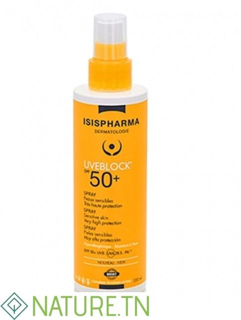 ISISPHARMA UVEBLOCK SPRAY SOLAIRE TRES HAUTE PROTECTION SPF50+ 200ML 3 ISISPHARMA UVEBLOCK SPRAY SOLAIRE TRES HAUTE PROTECTION SPF50+ 200ML