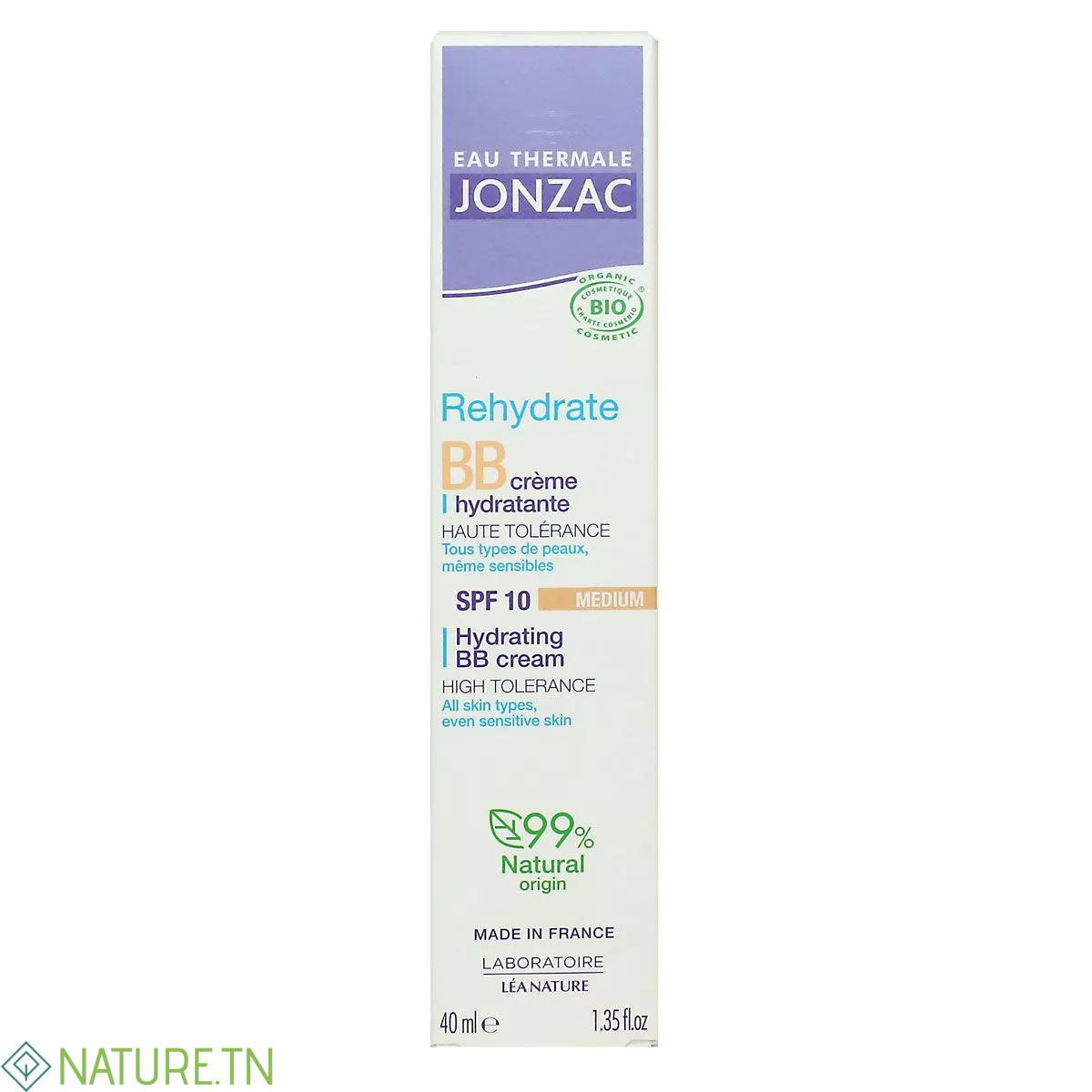 JONZAC BB CREME HYDRATANTE BIO SPF10 TEINTEE MEDIUM 40ML 1 JONZAC BB CREME HYDRATANTE BIO SPF10 TEINTEE MEDIUM 40ML 1