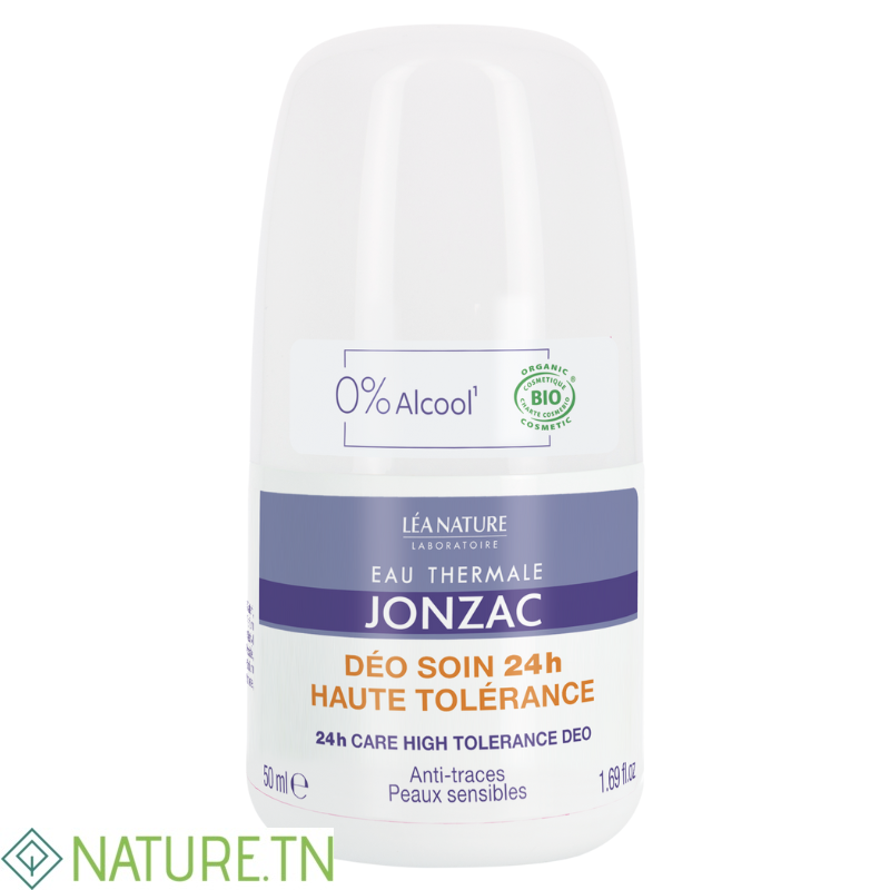 JONZAC DEO SOIN HAUTE TOLERANCE ANTI TRACES PEAUX SENSIBLES 24H 50ML 1 JONZAC DEO SOIN HAUTE TOLERANCE ANTI TRACES PEAUX SENSIBLES 24H 50ML 1