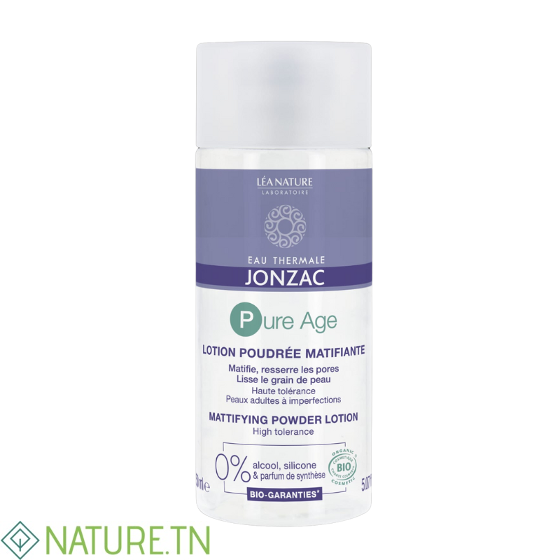 JONZAC PURE AGE LOTION POUDREE MATIFIANTE 150 ML 2