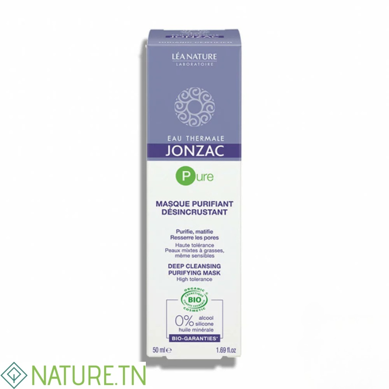 JONZAC PURE MASQUE PURIFIANT DESINCRUSTANT 50ML 2 JONZAC PURE MASQUE PURIFIANT DESINCRUSTANT 50ML 2