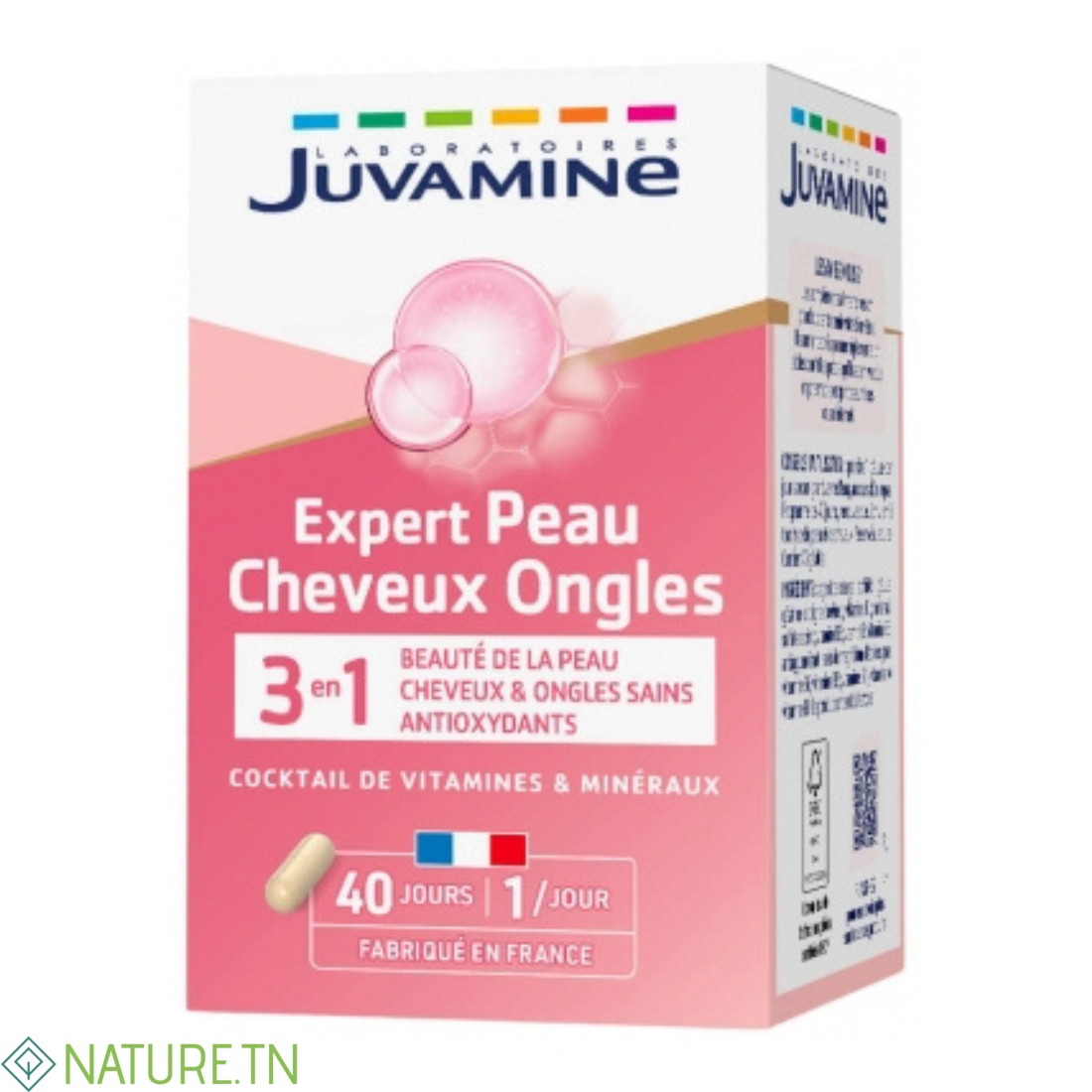 JUVAMINE EXPERT PEAU CHEVEUX ONGLES 3EN1 40 GELULES 1 JUVAMINE EXPERT PEAU CHEVEUX ONGLES 3EN1 40 GELULES 1