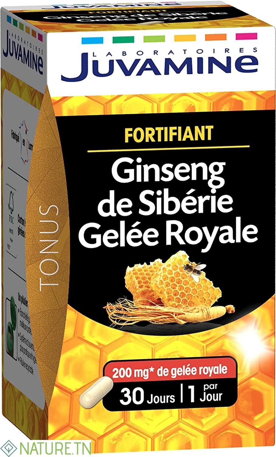 JUVAMINE GINSENG GELEE ROYALE REVITALISANT 30 GELULES 3 JUVAMINE GINSENG GELEE ROYALE REVITALISANT 30 GELULES