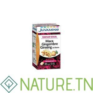 JUVAMINE MACA GINGEMBRE GINSENG DE SIBERIE 40 COMPRIMES