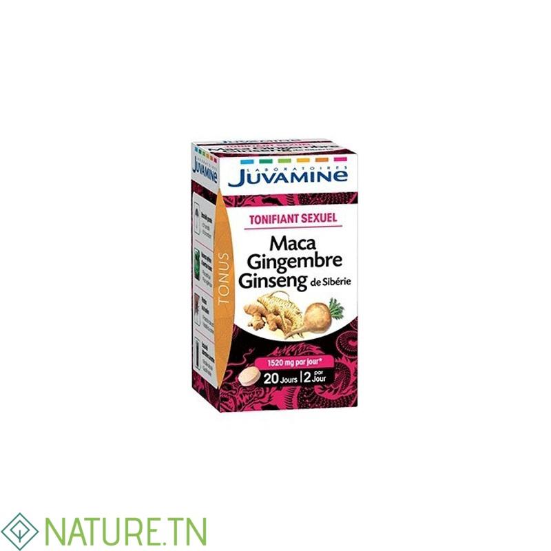 JUVAMINE MACA GINGEMBRE GINSENG DE SIBERIE 40 COMPRIMES 3 JUVAMINE MACA GINGEMBRE GINSENG DE SIBERIE 40 COMPRIMES