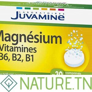 JUVAMINE MAGNESIUM & VITAMINES B6 B2 B1 30 COMPRIMES EFFERVESCENTS