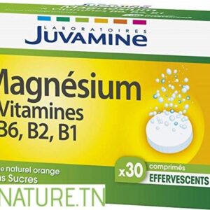 JUVAMINE MAGNESIUM & VITAMINES B6 B2 B1 30 COMPRIMES EFFERVESCENTS