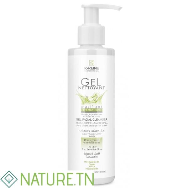 K-REINE GEL NETTOYANT MATIFIANT HYDTRATANT PEAUX GRASSES 200ML 1 K-REINE GEL NETTOYANT MATIFIANT HYDTRATANT PEAUX GRASSES 200ML 1