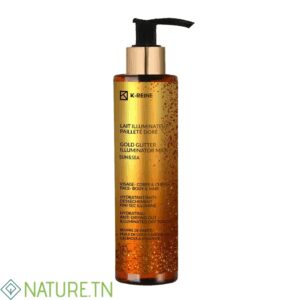 K-REINE LAIT ILLUMINATEUR PAILLETE DORE VISAGE CORPS ET CHEVEUX SPF10 150ML
