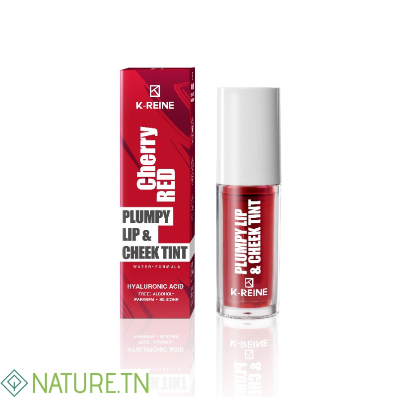 K-REINE PLUMPY LIP CHEEK TINT CHERRY RED 6ML 1