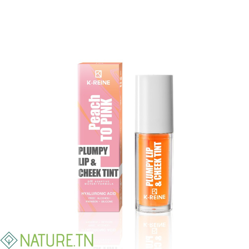 K-REINE PLUMPY LIP CHEEK TINT PEACH TO PINK 6ML 3 K-REINE PLUMPY LIP CHEEK TINT PEACH TO PINK 6ML