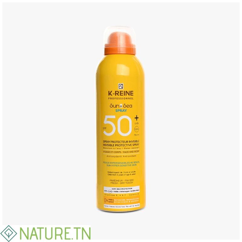 K-REINE SUN&SEA BRUME SPRAY INVISIBLE VISAGE ET CORPS SPF50+ 200ML 2 K-REINE SUN&SEA BRUME SPRAY INVISIBLE VISAGE ET CORPS SPF50+ 200ML 2
