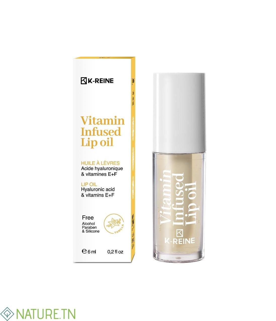 K-REINE VITAMIN INFUSED LIP OIL VANILLA 6 ML 3 K-REINE VITAMIN INFUSED LIP OIL VANILLA 6 ML