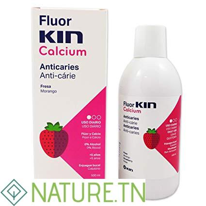 KIN FLUOR CALCIUM BAIN DE BOUCHE 500ML 1