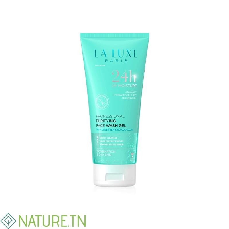 LA LUXE PARIS GEL LAVANT PURIFIANT VISAGE AU THE VERT ET ACIDE GLYCOLIQUE 150ML 2