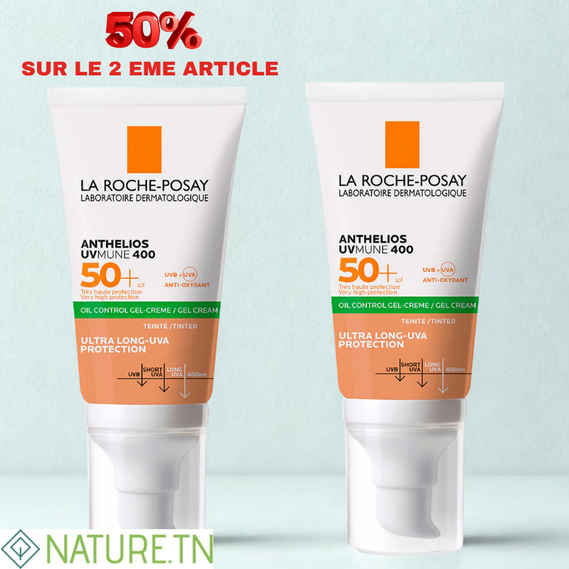 LA ROCHE POSAY ANTHELIOS UVMUNE 400 OIL CONTROL GEL CREME TEINTE SPF50+ 50ML(50% SUR LE 2EME) 3 LA ROCHE POSAY ANTHELIOS UVMUNE 400 OIL CONTROL GEL CREME TEINTE SPF50+ 50ML(50% SUR LE 2EME)