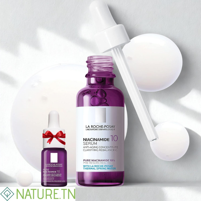 LA ROCHE POSAY PURE NIACINAMIDE 10 SERUM ANTI TACHES 30ML+MINIATURE 10ML (OFFERT) 3 LA ROCHE POSAY PURE NIACINAMIDE 10 SERUM ANTI TACHES 30ML+MINIATURE 10ML (OFFERT)